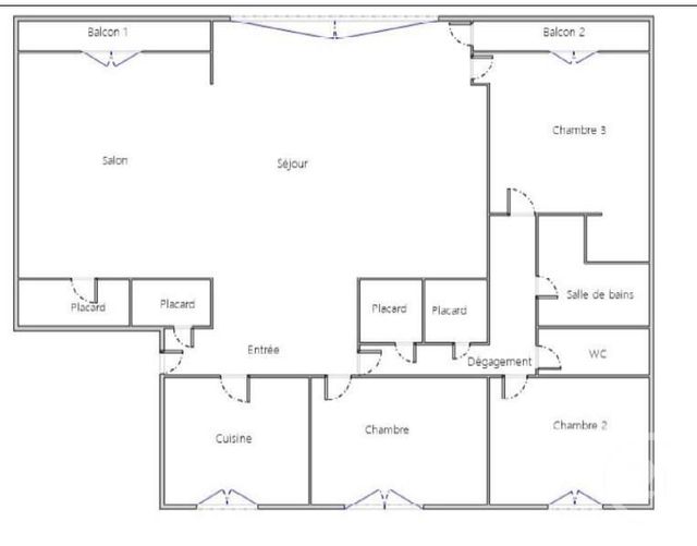 Appartement F5 à vendre - 5 pièces - 91.27 m2 - PARIS - 75015 - ILE-DE-FRANCE - Century 21 Charles Michels